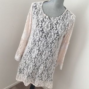 L & B Country Floral Lace Dress